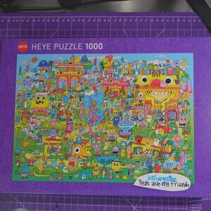 Heye Doodle Village 1000-Piece Jigsaw Puzzle: Jon Burgerman